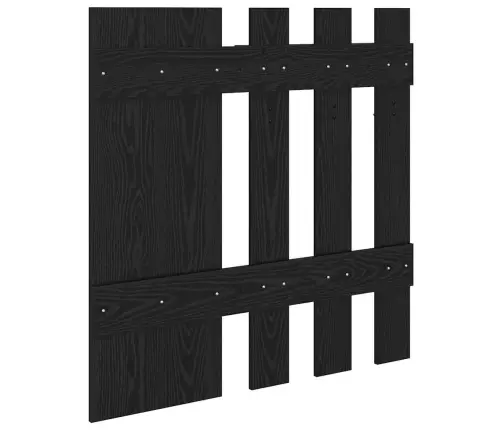 Sienas Pakaramais Ar Uzglabāšanu Ar Spoguli Melni Ozoli 100 X 10 X 100 Cm Vidaxl