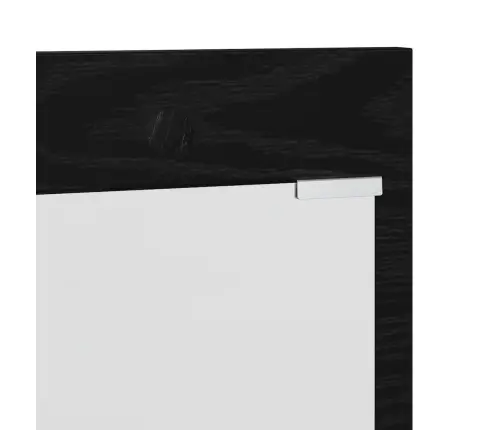 Sienas Pakaramais Melni Ozoli 90 X 10 X 50 Cm Inženierijas Koks Vidaxl