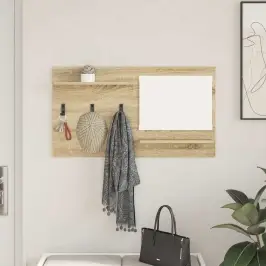 Sienas Pakaramais Ar Plauktu Sonomas Ozola 90 X 10 X 50 Cm Vidaxl