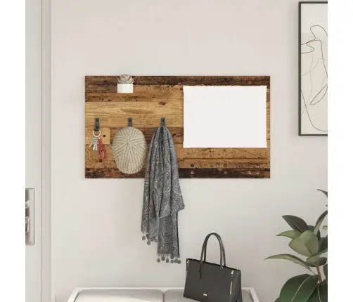 Sienas Pakaramais Vecs Koks 90 X 10 X 50 Cm Inženierijas Koks Vidaxl