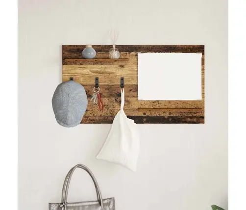 Sienas Pakaramais Vecs Koks 90 X 10 X 50 Cm Inženierijas Koks Vidaxl