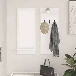 Seinale Kinnitatav Riidepuu Valge 70 X 10 X 90 Cm Tehispuit