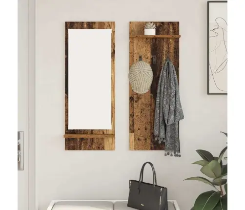 Sienas Pakaramais Vecs Koks 70 X 10 X 90 Cm Inženierijas Koks Vidaxl