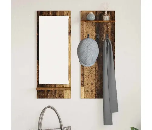 Sienas Pakaramais Vecs Koks 70 X 10 X 90 Cm Inženierijas Koks Vidaxl