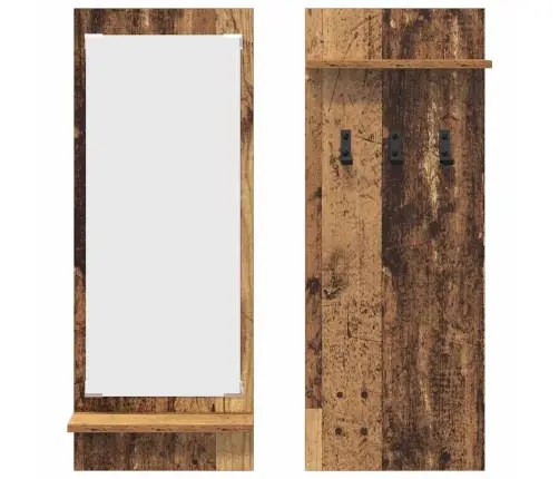 Sienas Pakaramais Vecs Koks 70 X 10 X 90 Cm Inženierijas Koks Vidaxl