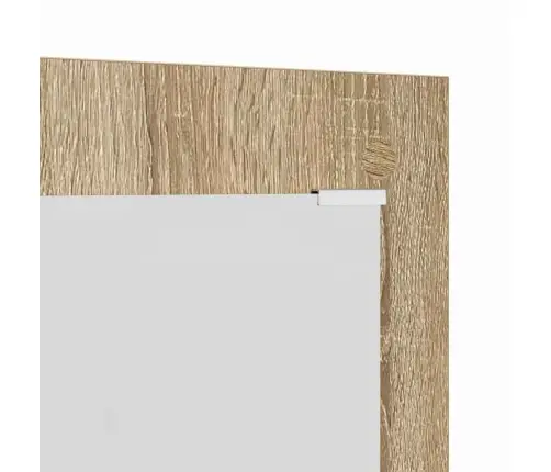 Sienas Pakaramais Ar Uzglabāšanu Ar Spoguli Sonomas Ozola 96 X 1.5 X 90 Cm Vidaxl