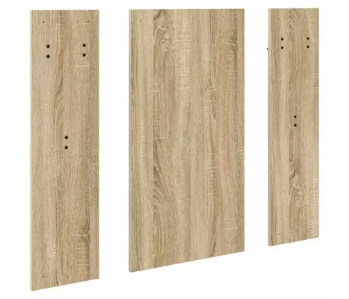 Sienas Pakaramais Ar Uzglabāšanu Ar Spoguli Sonomas Ozola 96 X 1.5 X 90 Cm Vidaxl