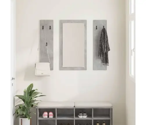 Seinale Kinnitatav Riidepuu Betoonhall 96 X 1,5 X 90 Cm