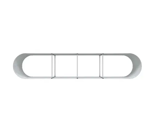 Dārza Paceltais Pods Koka Efekts Cinkots Tērauds 400 X 80 X 81 Cm Vidaxl