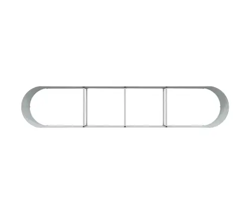 Paceltais Dārzs Brūns Ar Koka Izskatu 400X80X44 Cm Tērauds Vidaxl