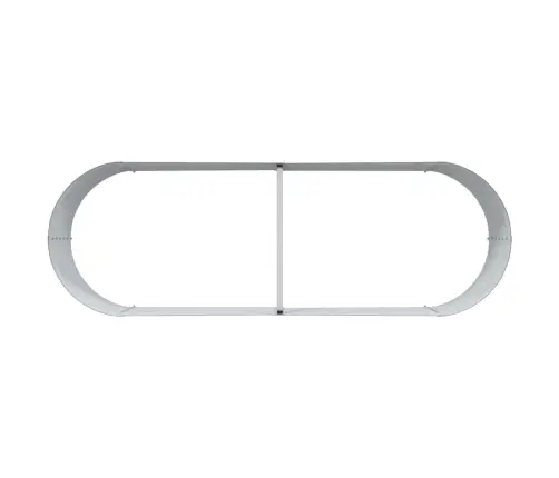 Paaugstināta Dārza Gulta Brūnā Krāsā Ar Koka Izskatu 240X80X44 Cm Tērauda Vidaxl