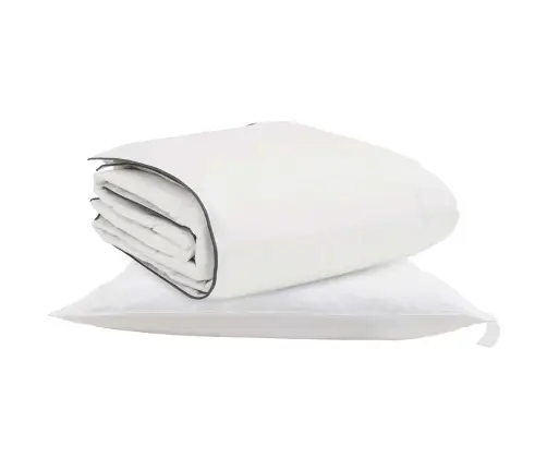 Talve Tek Padjaga 2 Pcs Valge Down Feather