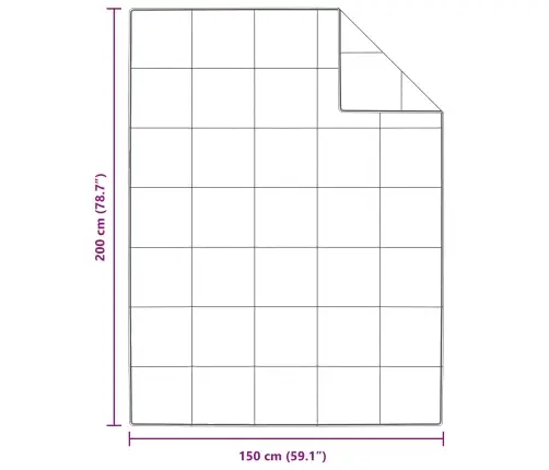 Sega Ar Spilvenu 2 Pcs Balta 150 X 200 Cm Dūnas Vidaxl