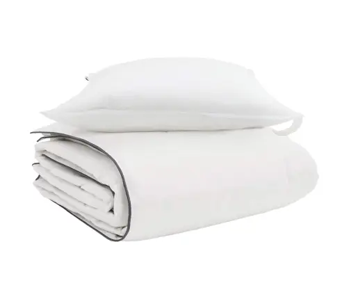 Talve Tek Padjaga 2 Pcs Valge Down Feather