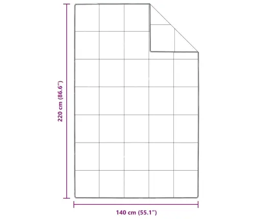 Sega Ar Spilvenu 2 Pcs Balta 140 X 220 Cm Dūnas Vidaxl