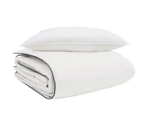 Talve Tek Padjaga 2 Pcs Valge Down Feather