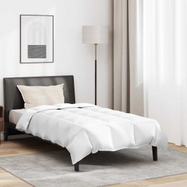 Gultas Segums Ar Spilvenu Ar Spilvenu 2 Pcs Balts Dūnu Spalva Vidaxl