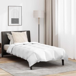 Gultas Segums Ar Spilvenu Ar Spilvenu 2 Pcs Balts Dūnu Spalva Vidaxl