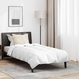 Antklodžių Rinkinys Su Pagalve 2 Pcs Balta 155 X 200 Cm Pūkai