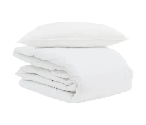 Vasaros Antklodė Su Pagalve 2 Pcs Balta Plunksna