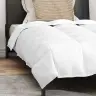 Sega Ar Spilvenu 2 Pcs Balta 140 X 220 Cm Dūnas Vidaxl