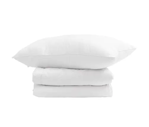 Žiemos Antklodė Su Pagalve 2 Pcs Balta Plunksna