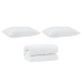 Sega Ar Spilvenu 2 Pcs Balta 135 X 200 Cm Dūnas Vidaxl