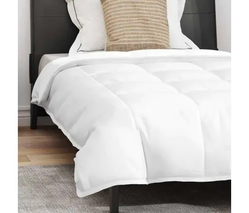 Sega Ar Spilvenu 2 Pcs Balta 135 X 220 Cm Dūnas Vidaxl