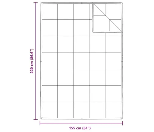Sega Ar Spilvenu 2 Pcs Balta 155 X 220 Cm Dūnas Vidaxl