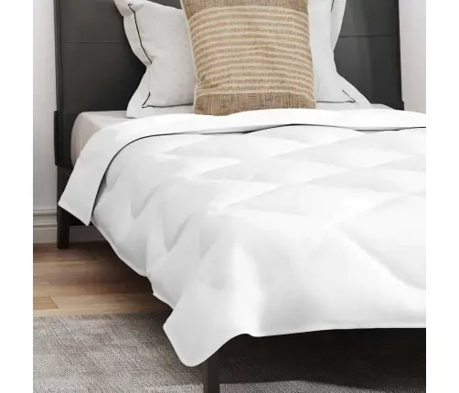 Vasaras Segas Ar Spilvenu 2 Pcs Balta 135 X 200 Cm Mikrošķiedra Vidaxl