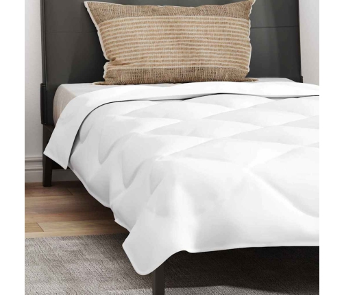 Vasaras Segas Ar Spilvenu 2 Pcs Balta 140 X 220 Cm Mikrošķiedra Vidaxl