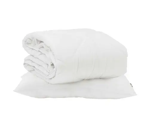 Suvised Teki Padjaga 2 Pcs Valge Mikrofiiber