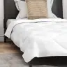 Vasaros Antklodė Su Pagalve 2 Pcs Balta Mikropluoštas Vasaros Antklodė Su Pagalve 2 Pcs Balta Mikropluoštas