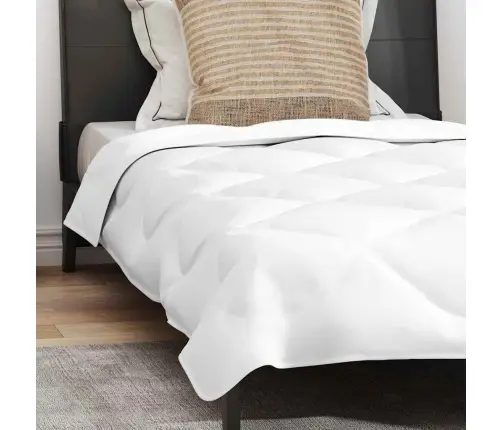 Vasaras Segas Ar Spilvenu 2 Pcs Balta 155 X 220 Cm Mikrošķiedra Vidaxl