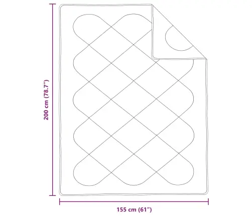 Vāļņi Ar Spilvenu Cits 2 Pcs Balts 155 X 200 Cm Mikrošķiedra Vidaxl