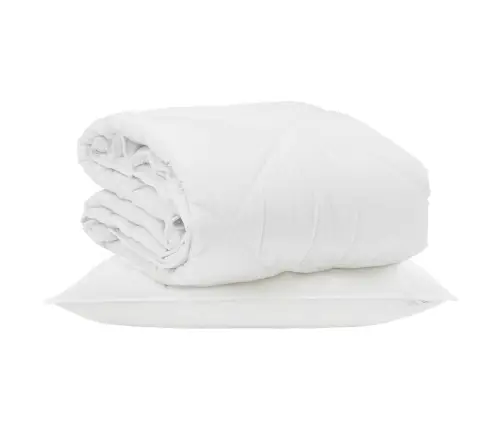 Suvised Teki Padjaga 2 Pcs Valge Mikrofiiber