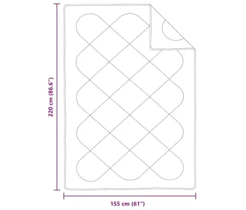 Vāļņi Ar Spilvenu Cits 2 Pcs Balts 155 X 220 Cm Mikrošķiedra Vidaxl