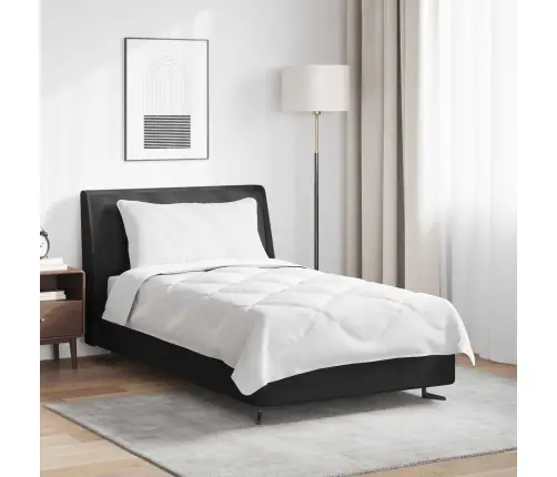 Visu Sezonu Segas Cits Ar Spilvenu Balts 135 X 220 Cm Mikrošķiedra Vidaxl