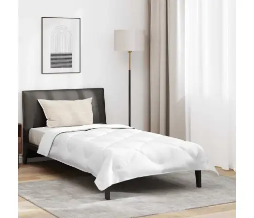 Visu Sezonu Segas Cits Ar Spilvenu Balts 140 X 220 Cm Mikrošķiedra Vidaxl