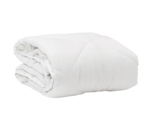 Visų Sezonų Antklodė Su Pagalve 2 Pcs Balta Mikropluoštas