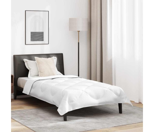 Visu Sezonu Segas Ar Spilvenu Balts 135 X 220 Cm Mikrošķiedra Vidaxl