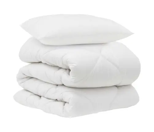 Antklodė Su Pagalve 2 Pcs Balta Mikropluoštas