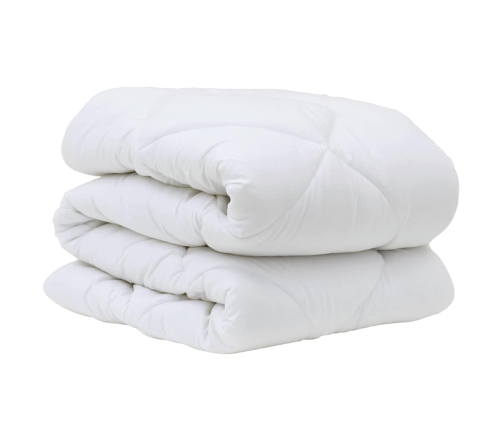 Ziemas Gultas Pārklājs Komplekts Ar Spilvenu 2 Pcs Balts 135 X 220 Cm