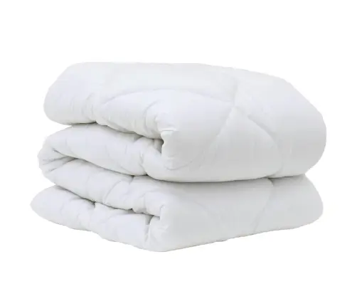 Ziemas Gultas Pārklājs Komplekts Ar Spilvenu 2 Pcs Balts 135 X 220 Cm