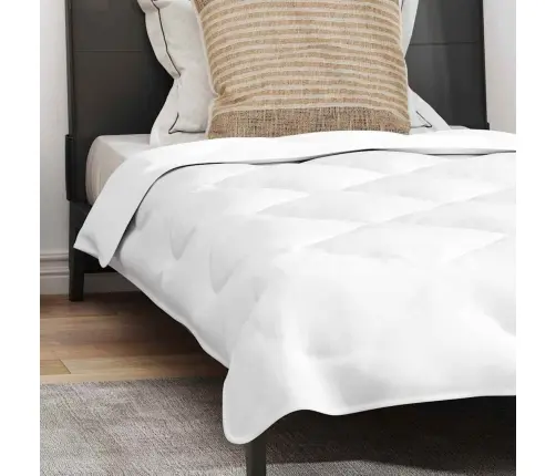 Ziemas Gultas Pārklājs Komplekts Ar Spilvenu 2 Pcs Balts 135 X 220 Cm