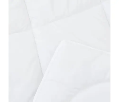 Ziemas Gultas Pārklājs Komplekts Ar Spilvenu 2 Pcs Balts 135 X 200 Cm