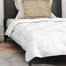 Ziemas Gultas Pārklājs Komplekts Ar Spilvenu 2 Pcs Balts 135 X 200 Cm