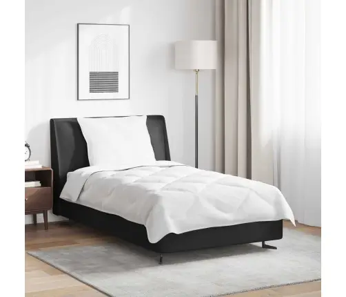 Ziemas Gultas Pārklājs Komplekts Ar Spilvenu 2 Pcs Balts 135 X 200 Cm