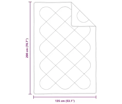 Ziemas Gultas Pārklājs Komplekts Ar Spilvenu 2 Pcs Balts 135 X 200 Cm