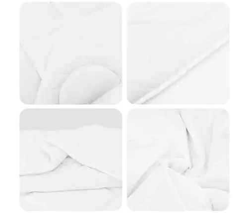 Ziemas Gultas Pārklājs Komplekts Ar Spilvenu 2 Pcs Balts 155 X 200 Cm